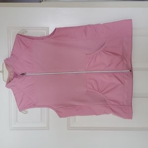 EUC! Rose Microfiber Shell Vest with Poly Overlay. Very clean. Comfortable.